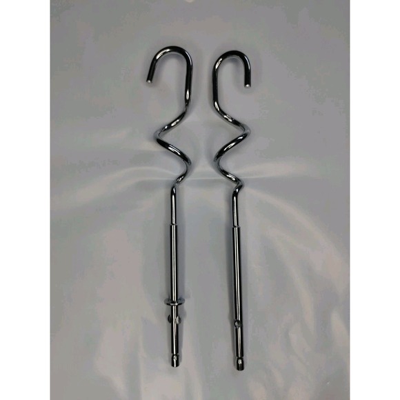 Stainless Steel Dough Hooks for Hamilton Beach Hand Mixer - 2 Pack - Picture 3 of 4